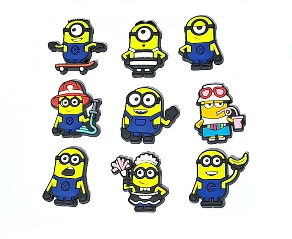 Aplique Minions Profissões Emborrachado Pacote com 9 Unidade