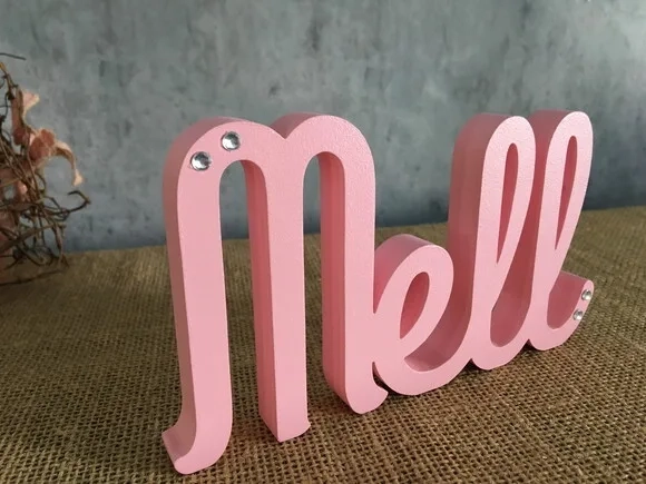 Letras de MDF -Nomes - Letras Cursivas