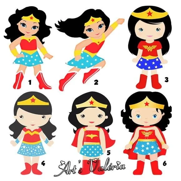 Mini Tubete com Aplique Mulher Maravilha Cute