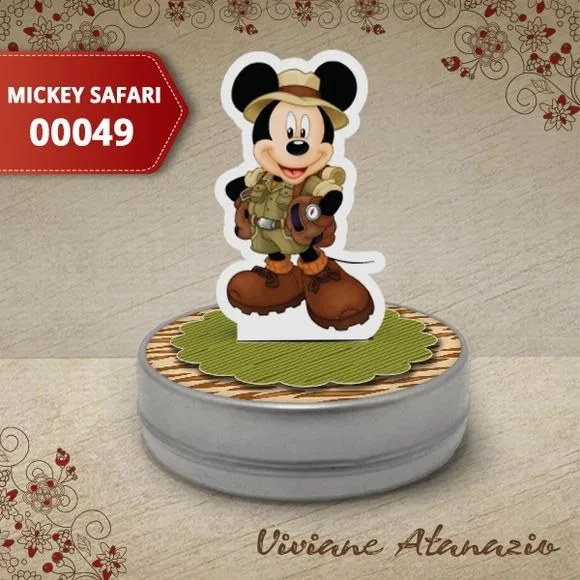 Latinha 3d Mickey Safari - 00049