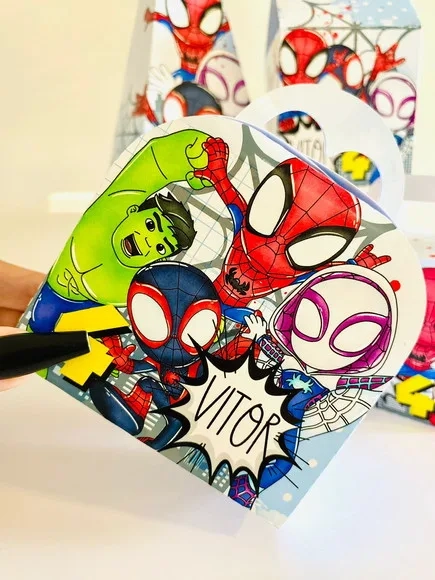 Kit 60 Lembrancinhas Homem Aranha