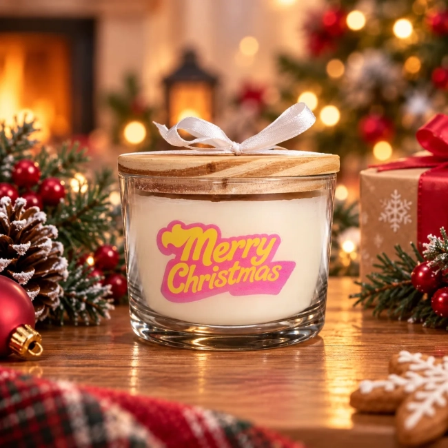 Vela Aromática no Copo Personalizada Natal Penélope Charmosa - Trabalhamos com outros temas - Informar  tema no chat