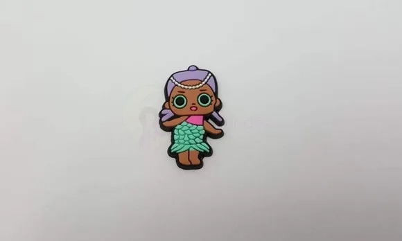 Aplique LOL Merbaby Emborrachado de 3,5cm
