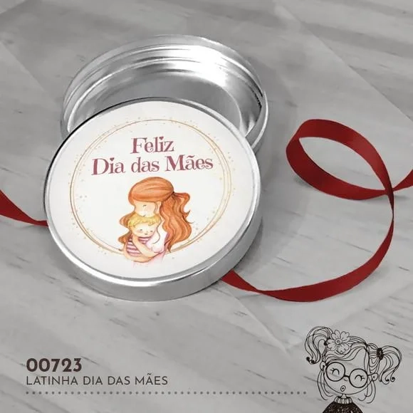 Latinha Adesivada Dia das Mães - 00723