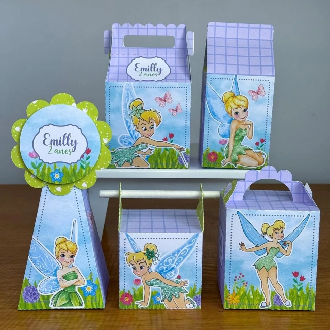 PEGUE E MONTE - Kit Festa SININHO TINKER BELL - Decoração de Festa | Lembrancinhas | Aniversário | Personalizados