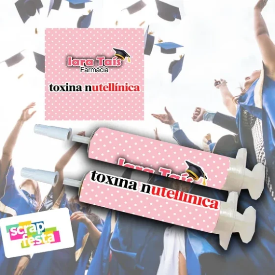 Seringa Personalizada Formatura Glicose Farmácia com Tampa