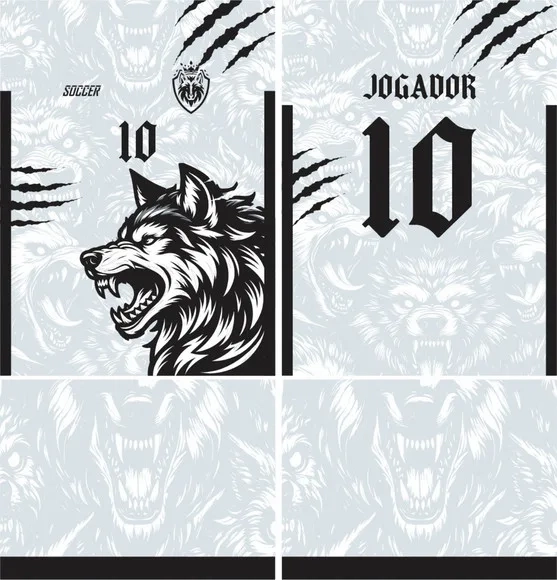 Arte Vetor Camisa Interclasse Lobo Mod-741
