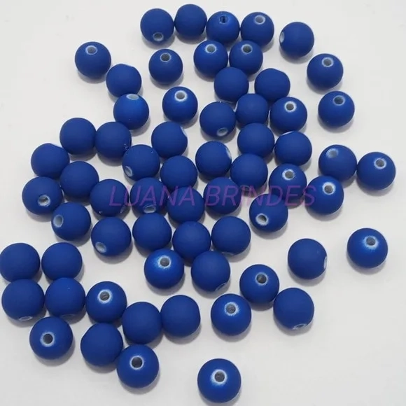 Bolinha Emborrachada Azul Royal 10mm Pct 100 Unidades