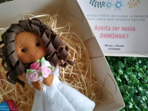 Daminha em Feltro - Lembrança ou Convite