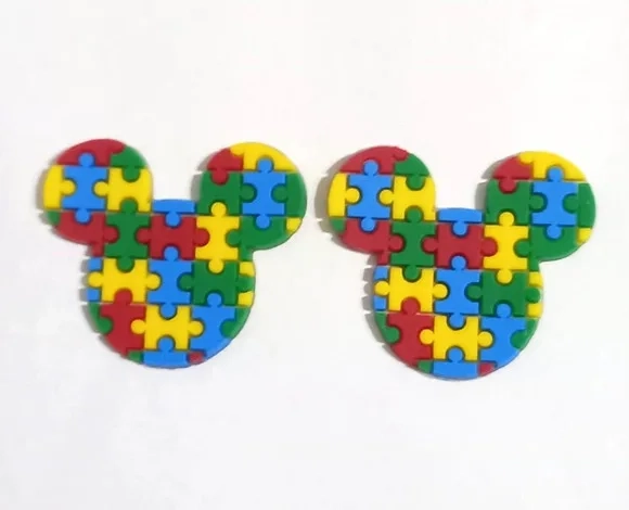Aplique Autismo Modelo Mickey - 6 Unidades