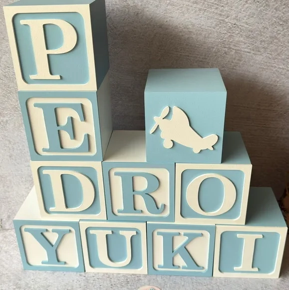 Cubos 10x10cm Ts Decoração de Quarto de Bebê