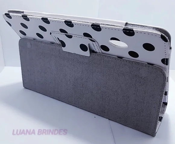 Capa Branca de Couro para Tablet - 1 Unidade