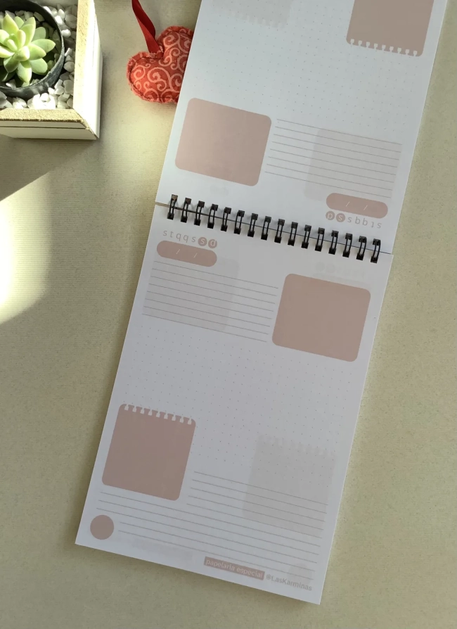 planner diário moranguinhos vermelhos