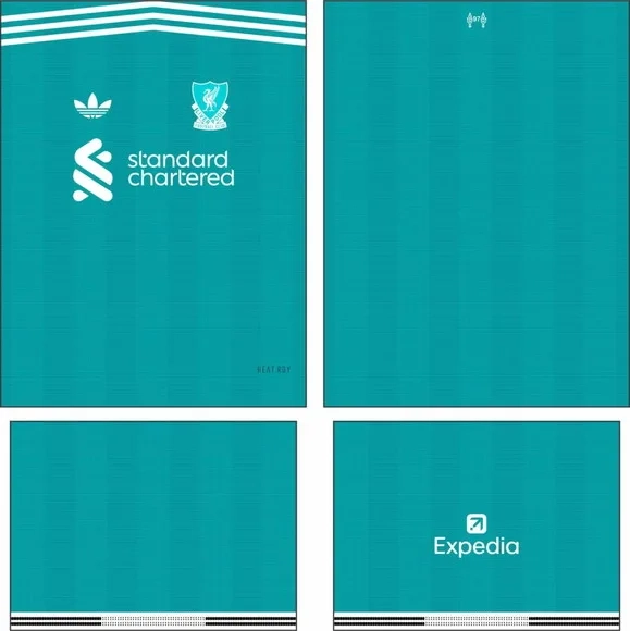Arte Vetor Camisa Liverpool Terceira 2025-2026