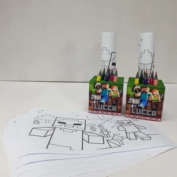 Kit Pintura na Caixa Minecraft