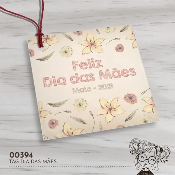 Tag Quadrada Dia das Mães - 00394