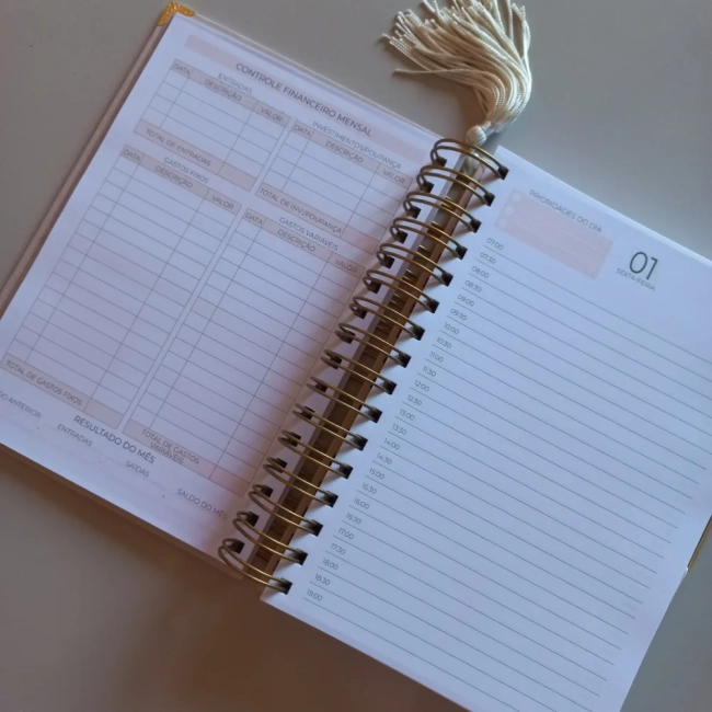 Agenda 2027 Personalizada A5 com Nome | Agenda Datada Minimalista Elegante
