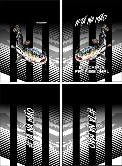 Arte Vetor Camisa Pesca-mod-0135