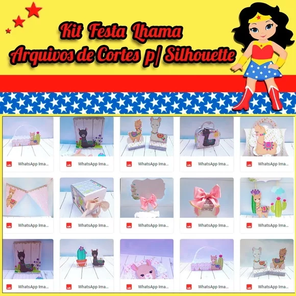Arquivos De Corte Silhouette - Kit Lhama