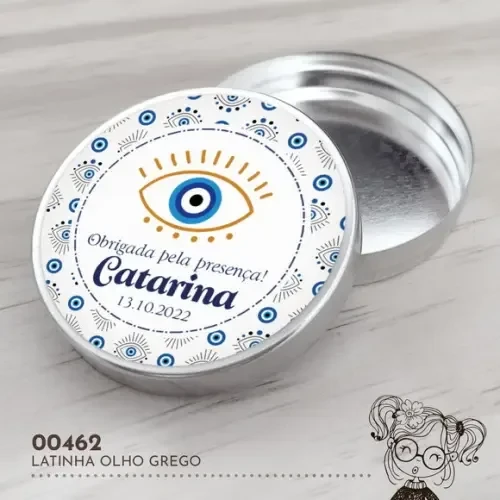 Latinha Adesivada Olho Grego - 00462