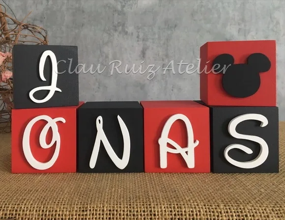 Cubos Decorativos Disney 6x6cm