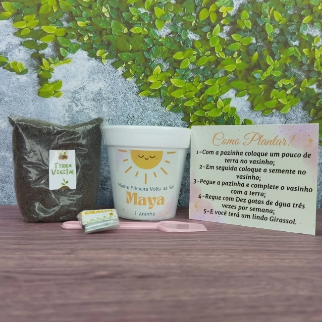 5 Uni. Kit Jardinagem + 5 Uni. Kit Massinha Zip Lock - Primeira volta ao Sol - Informar o tema no chat da compra.
