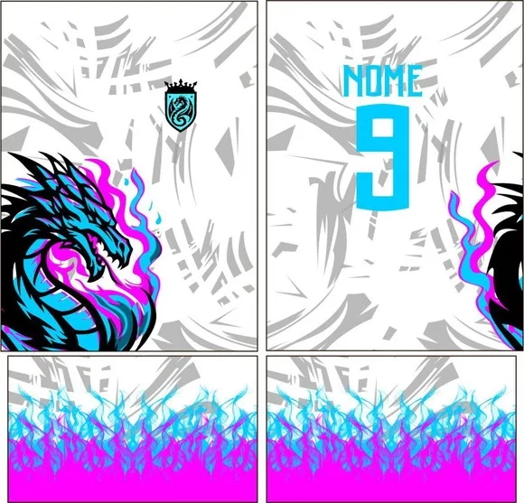 Arte Vetor Camisa Interclasse Dragão Mod-224