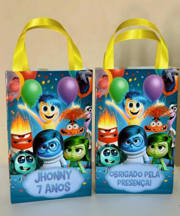 Sacolinhas Personalizadas Divertidamente Lembrancinhas Para Aniversário