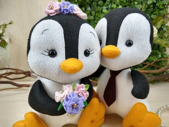 Topo de Bolo - Pinguins