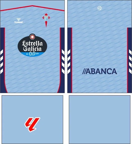 Arte Vetor Camisa Celta Vigo Local 2025-2026