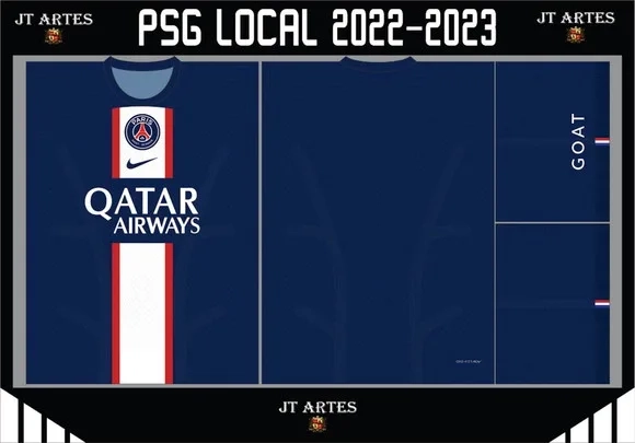 Vetor Camisa do PSG 2022/2023