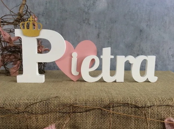 Letras Decorativas - Nomes - Coração