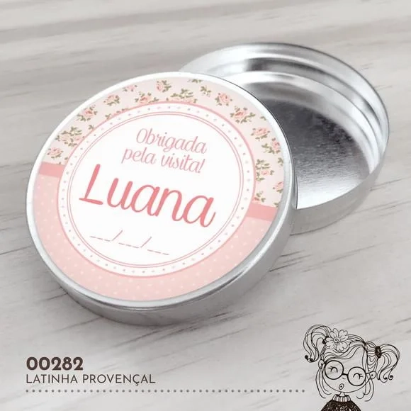 Latinha Adesivada Provençal - 00282