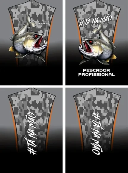 Arte Vetor Camisa Pesca-mod-0139