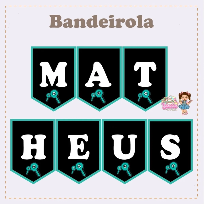 Kit Festa Só Um Bolinho FAZ UM PIX - Decoração de Festa