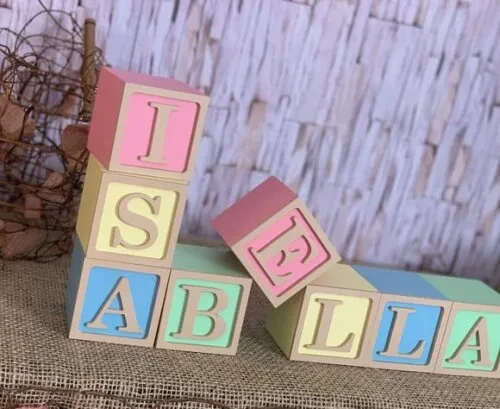 Decoração Bebê - Cubos 6x6cm Tons Terrosos Ts