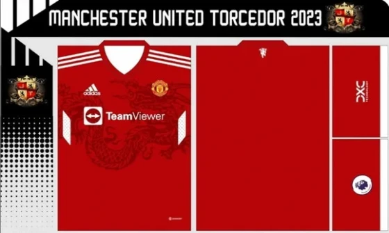 Vetor Da Camisa Manchester United Torcedor 2022-23