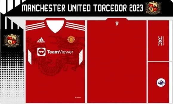 Vetor Da Camisa Manchester United Torcedor 2022-23
