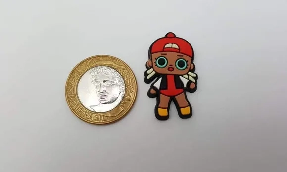 Aplique LOL MC Swag Emborrachado de 3,5cm