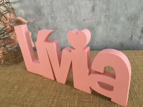 Letras Decorativas em MDF