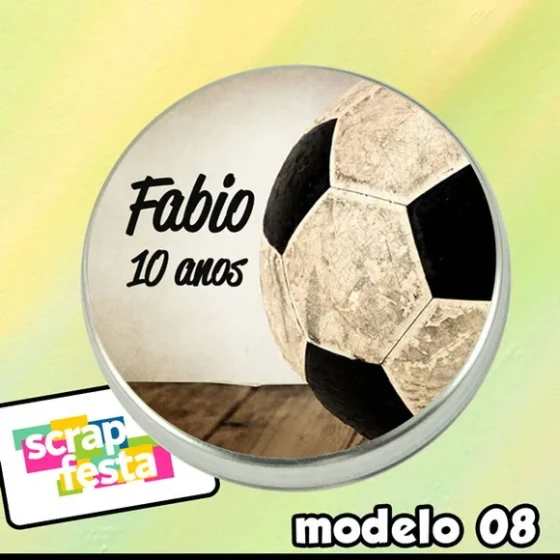 Latinhas Personalizadas Futebol