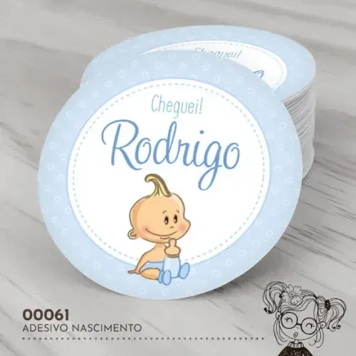 Adesivo Redondo Nascimento - 00061
