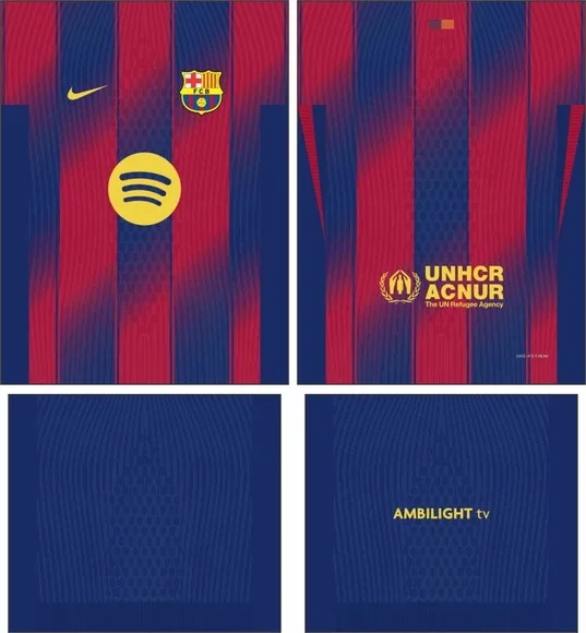 Arte Vetor Camisa Barcelona Local 2025-2026