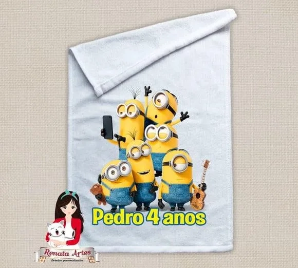 Toalhinha Personalizada Minions