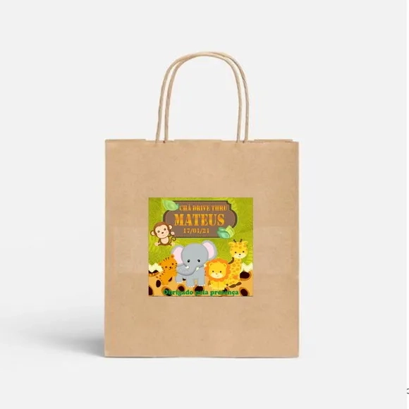 Adesivo para Sacola Personalizada 10 x 10
