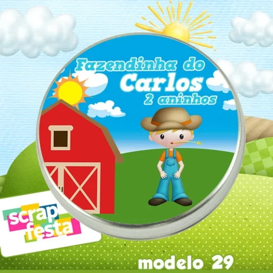 Latinhas Personalizadas Festa Fazendinha