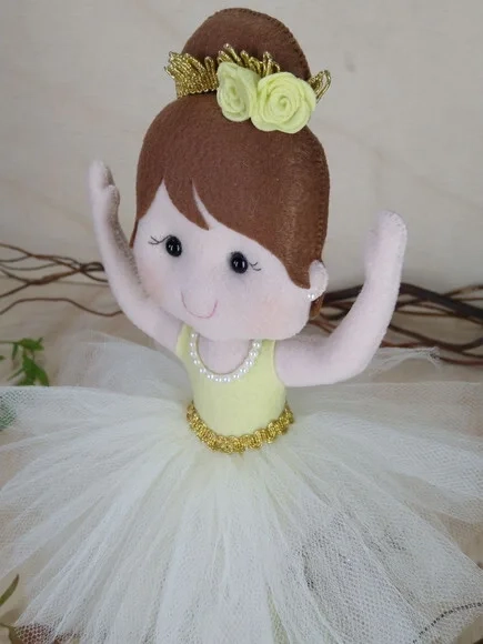 Kit Bailarina em Feltro * Chamar Chat