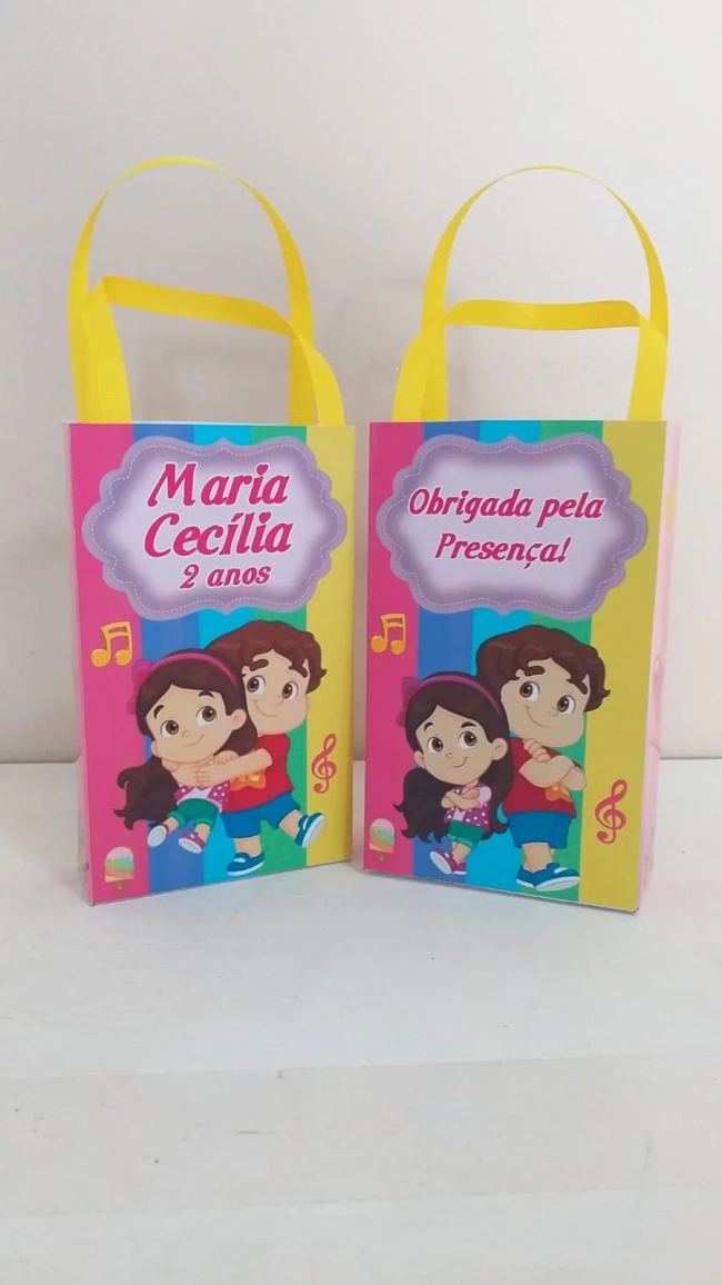 Sacolinhas Personalizadas Maria Clara e jp para Lembrancinhas
