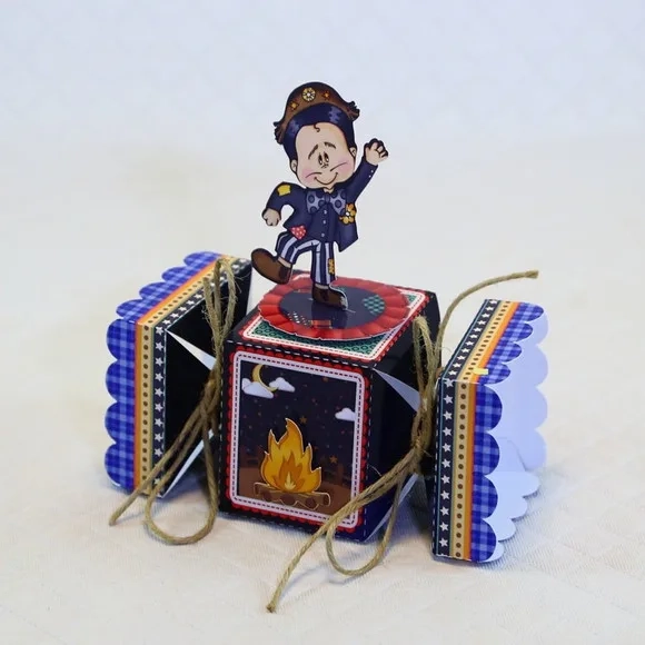 Kit 30 Lembrancinhas Festa Junina Azul
