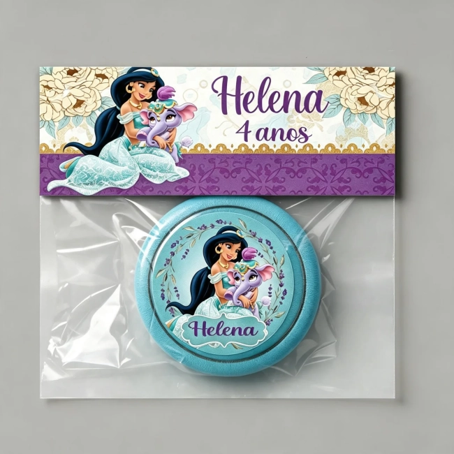 Iô iô Personalizado para lembrancinhas Princesa Jasmine